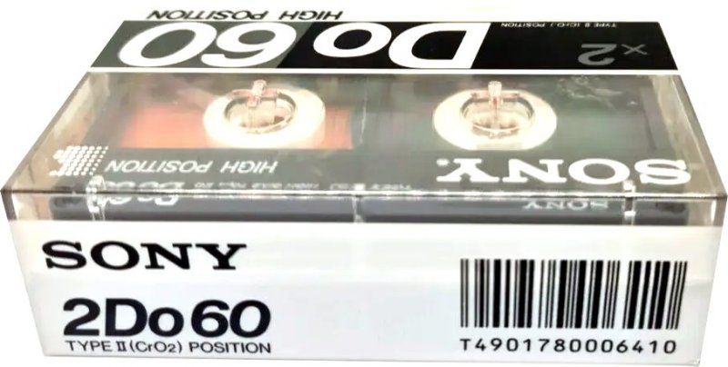 2 pack Sony Do 60 "2DO60" Type II Chrome 1985 Japan