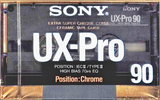 Compact Cassette Sony UX-Pro 90 Type II Chrome 1988 Europe