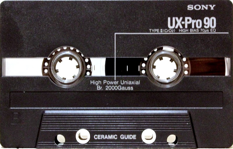 Compact Cassette Sony UX-Pro 90 Type II Chrome 1988 Europe