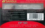 Compact Cassette Sansui HP 90 Type I Normal 1997 Europe