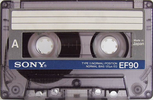 Compact Cassette Sony EF 90 "Improved" Type I Normal 1986 Europe