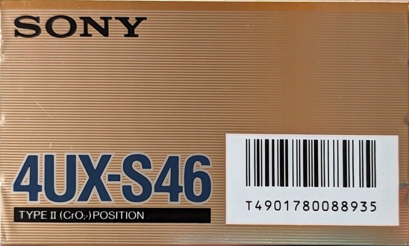 4 pack Sony UX-S 46 Type II Chrome 1988 Japan