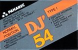 Compact Cassette Panarec DJ` 54 Type I Normal 1995 Indonesia