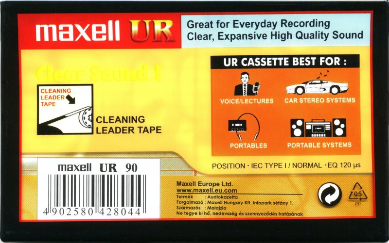 Compact Cassette Maxell UR 90 Type I Normal 2010 Europe