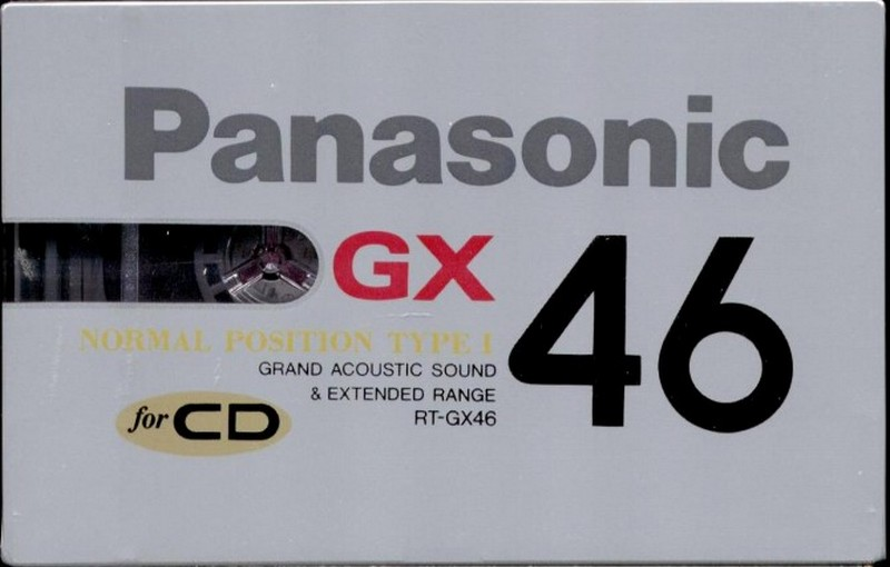 Compact Cassette Panasonic GX 46 "RT-GX46" Type I Normal 1989 Japan