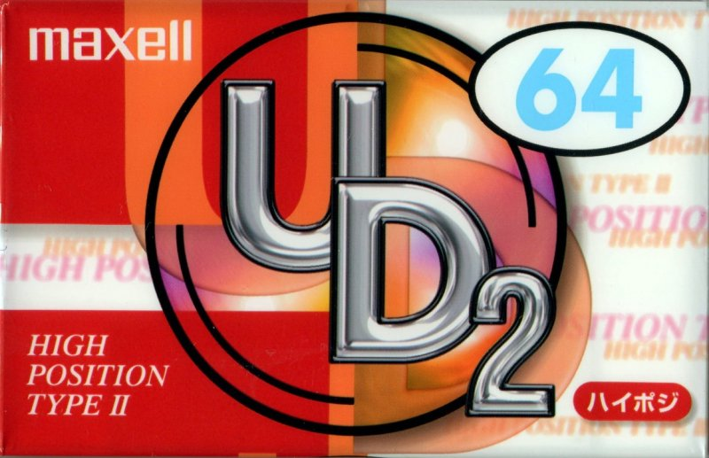 Compact Cassette Maxell UDII / UD2 64 "UD2-64N" Type II Chrome 2000 Japan