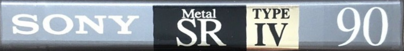 Compact Cassette Sony Metal SR 90 Type IV Metal 1992 Canada, USA