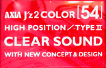 Compact Cassette AXIA J`z 2 Color 54 "JZ2J 54" Type II Chrome 2000 Japan