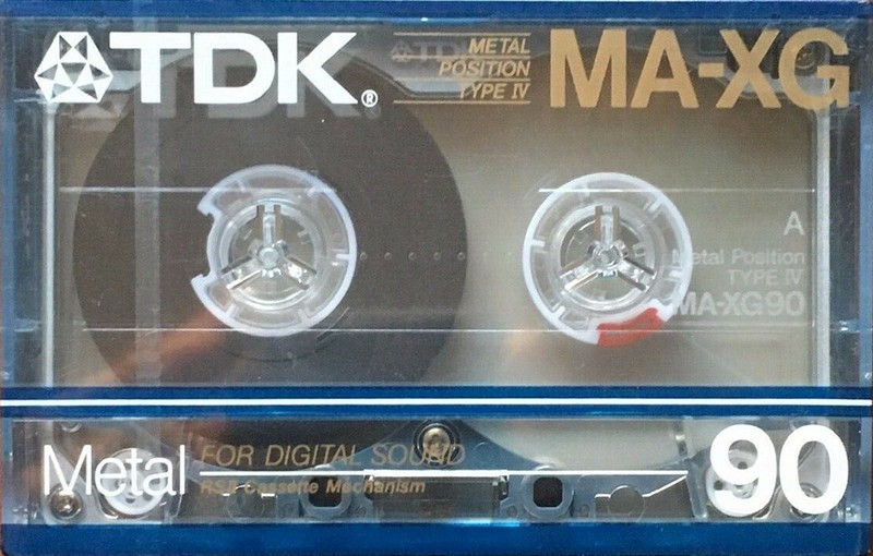 Compact Cassette TDK MA-XG 90 Type IV Metal 1986 North America