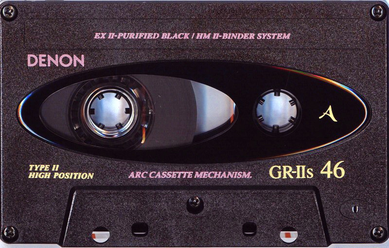 Compact Cassette Denon GR-IIs 46 Type II Chrome 1992 Japan