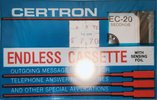 Compact Cassette Certron 20 sec Endless Cassette 1989 USA