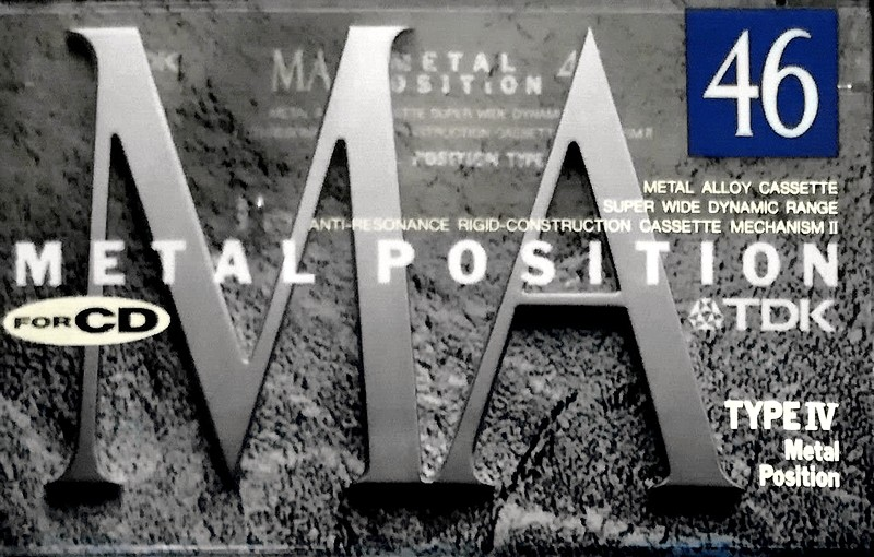 Compact Cassette TDK MA 46 "MA-46A" Type IV Metal 1993 Japan