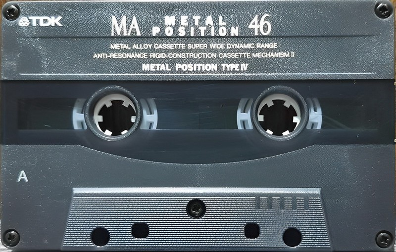 Compact Cassette TDK MA 46 "MA-46A" Type IV Metal 1993 Japan