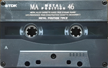 Compact Cassette TDK MA 46 "MA-46A" Type IV Metal 1993 Japan
