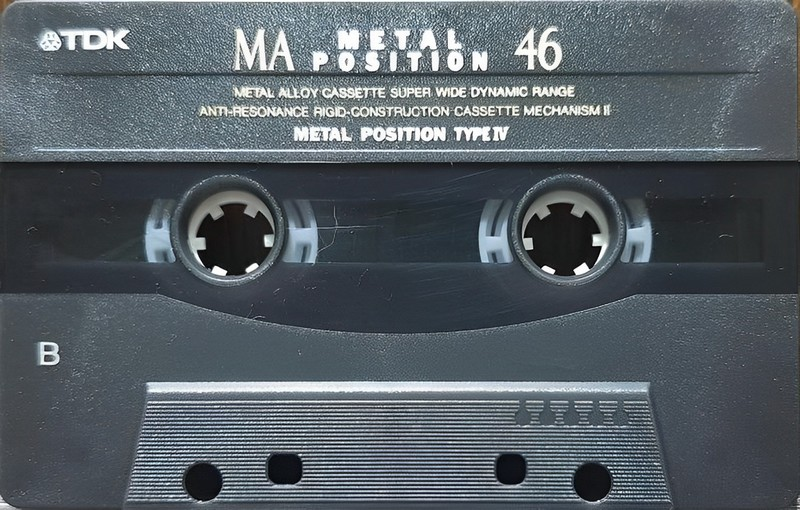 Compact Cassette TDK MA 46 "MA-46A" Type IV Metal 1993 Japan