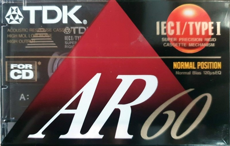 Compact Cassette TDK AR 60 "AR-60" Type I Normal 1992 Europe