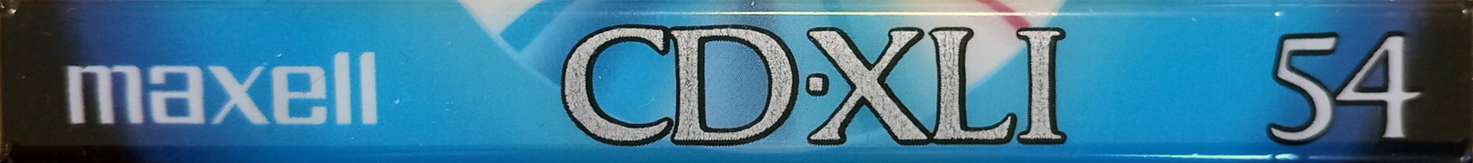 Compact Cassette Maxell CD-XL 54 "CDXL1-54" Type I Normal 1992 Japan