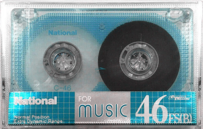 Compact Cassette National FS 46 "RT-46FS(B)" Type I Normal 1987 Japan