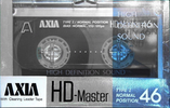 Compact Cassette AXIA Master 46 "HD" Type I Normal 1989 Japan