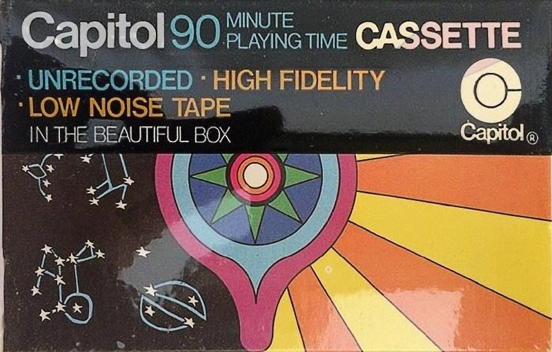 Compact Cassette Capitol Psychedelic Sky 90 Type I Normal 1970 USA