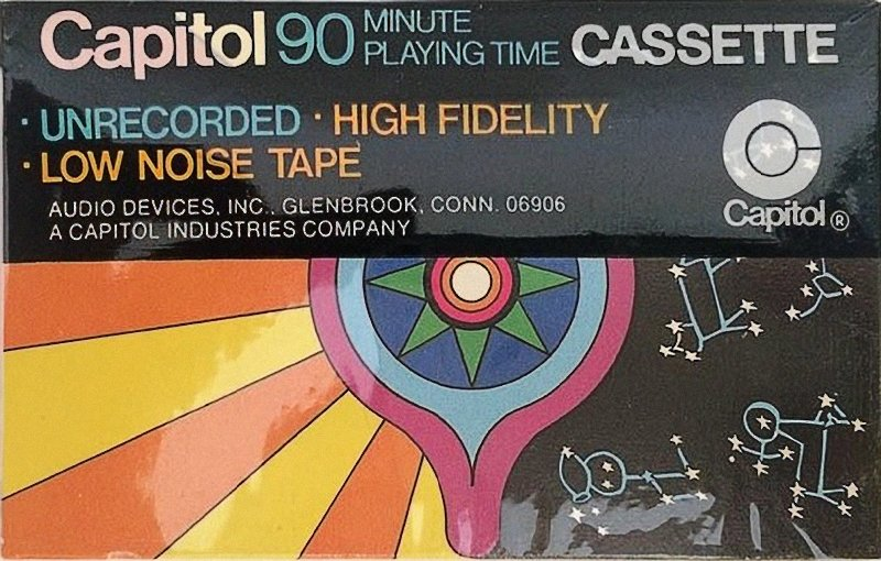 Compact Cassette Capitol Psychedelic Sky 90 Type I Normal 1970 USA