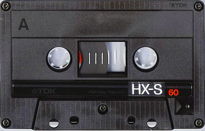 Compact Cassette TDK HX-S 60 Type II Chrome 1986 North America