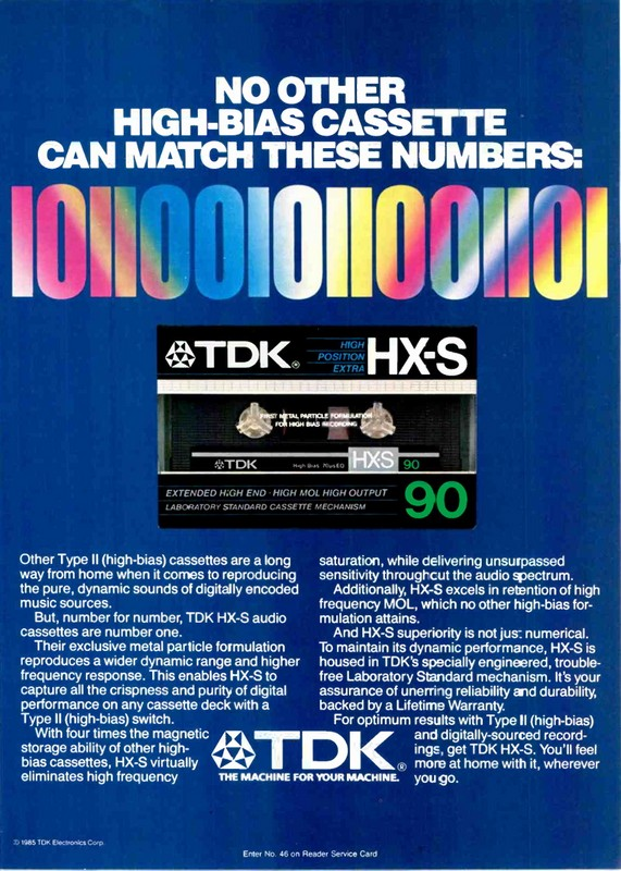 Compact Cassette: TDK  - HX-S 60