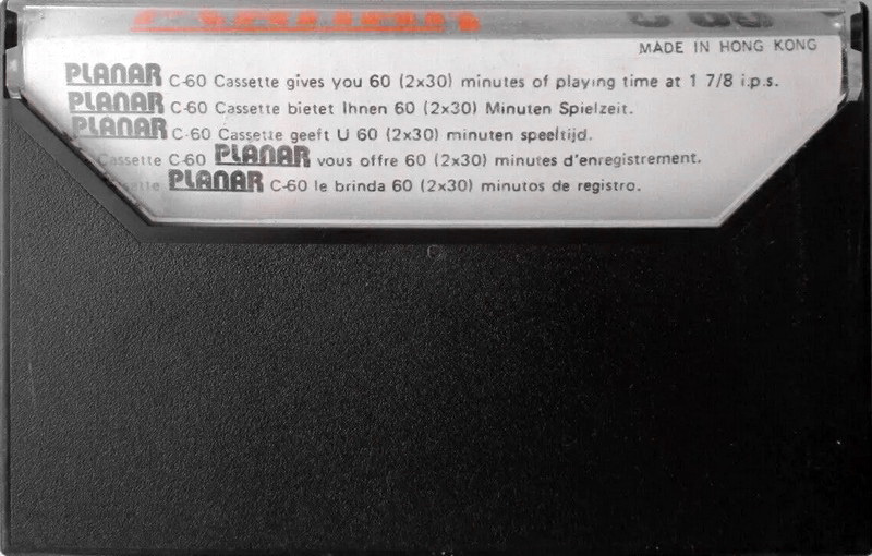 Compact Cassette Planar 60 Type I Normal Europe