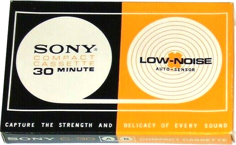 Compact Cassette Sony 30 Type I Normal 1968 USA