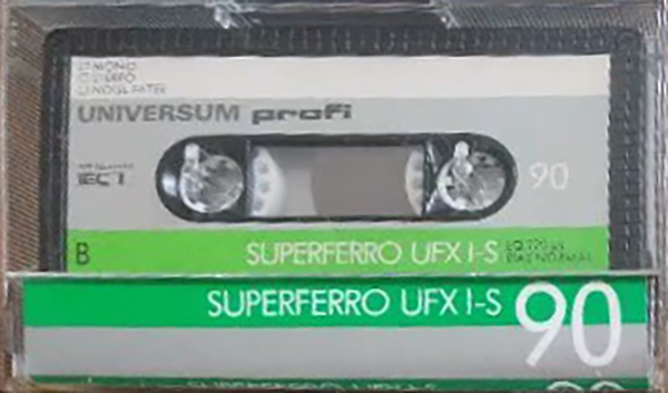 Compact Cassette Universum UFX I-S 90 Type I Normal 1986 Germany