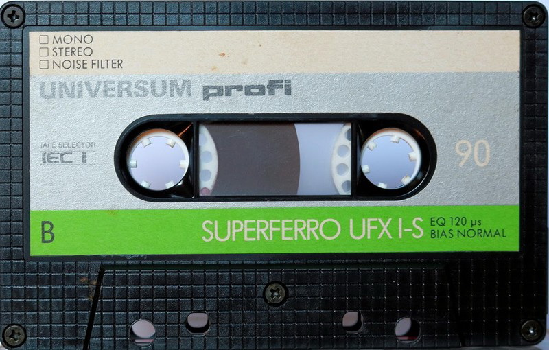 Compact Cassette Universum UFX I-S 90 Type I Normal 1986 Germany