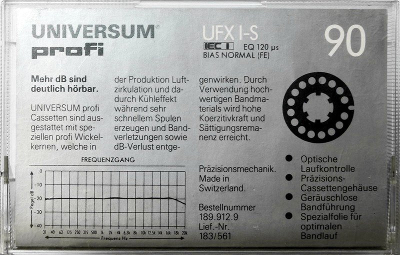 Compact Cassette:  Universum - Profi 90