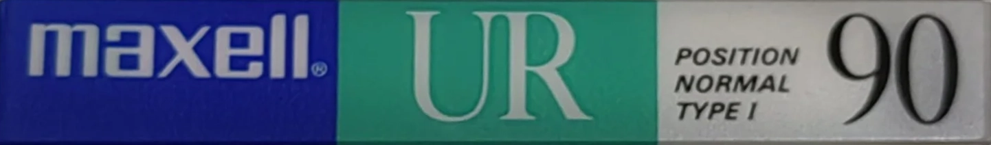 Compact Cassette Maxell UR 90 Type I Normal 1988 Japan