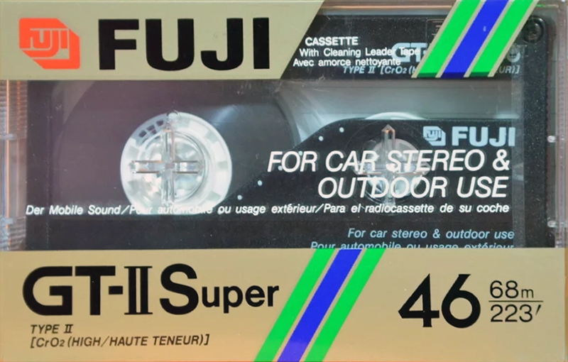 Compact Cassette Fuji GT-II Super 46 Type II Chrome 1988 Europe