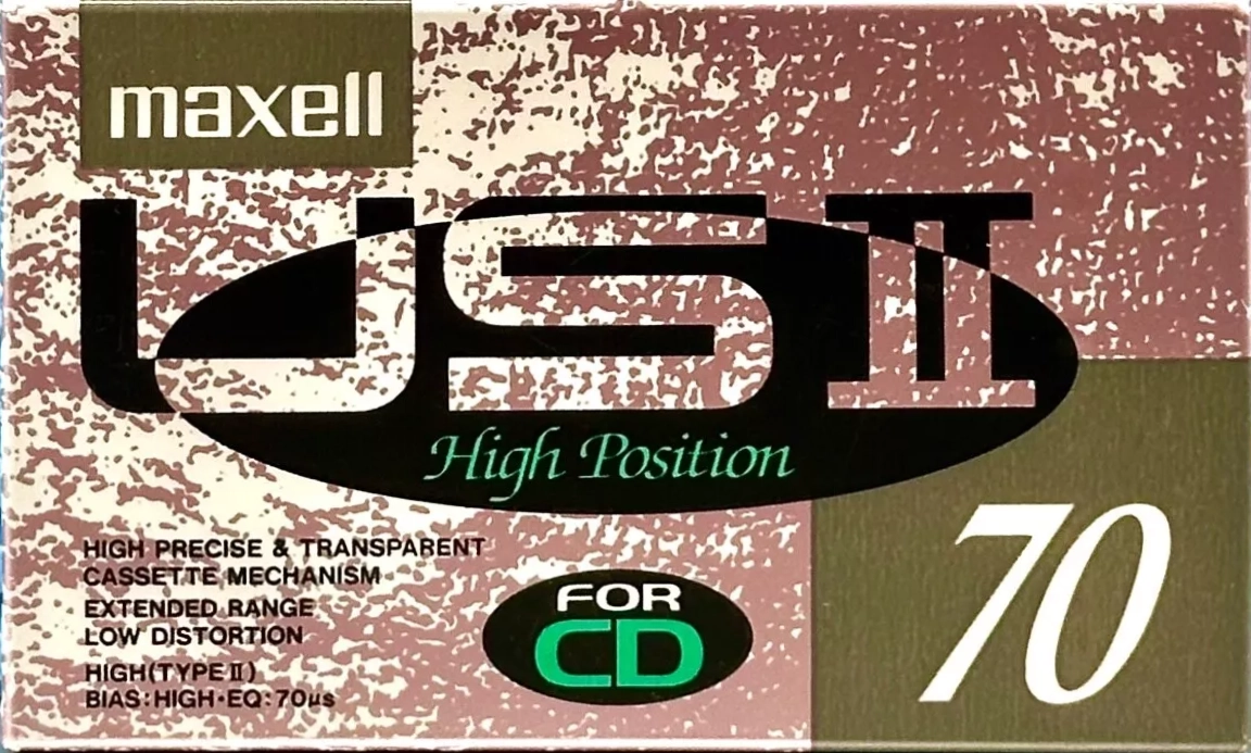 Compact Cassette Maxell US 70 "USII 70" Type II Chrome 1991 Japan