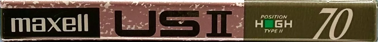 Compact Cassette Maxell US 70 "USII 70" Type II Chrome 1991 Japan