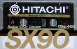 Compact Cassette Hitachi SX 90 Type II Chrome 1988 Europe