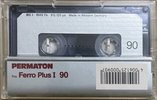 Compact Cassette Permaton Ferro Plus I 90 Type I Normal 1987 Germany