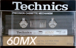 Compact Cassette Technics MX 60 "RT-60MX" Type IV Metal 1985 Europe
