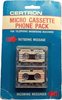 Microcassette Certron 60 "Phone pack" Type I Normal 1987 USA