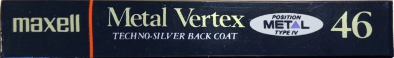 Compact Cassette Maxell Metal Vertex 46 Type IV Metal 1988 Japan