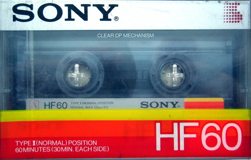 Compact Cassette Sony HF 60 Type I Normal 1983 Japan