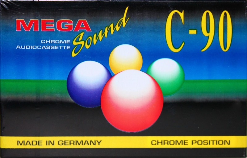 Compact Cassette Mega Sound 90 Type II Chrome 1998 Germany