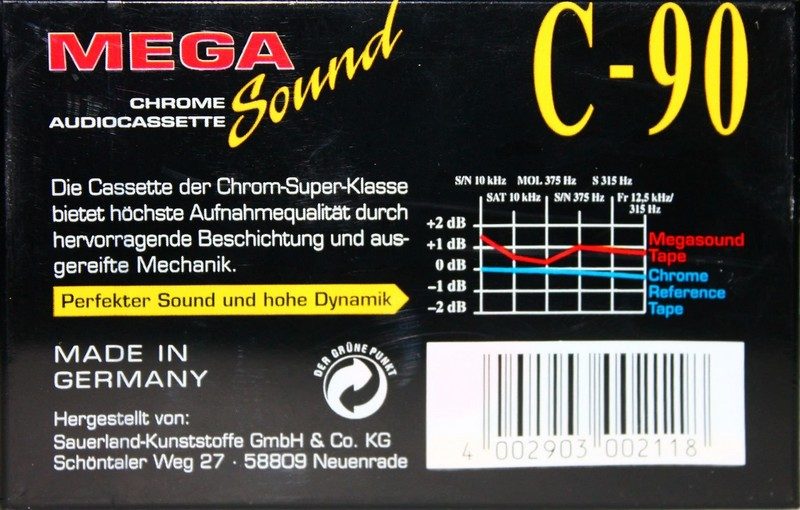 Compact Cassette:  Mega Sound -  90