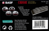 Compact Cassette BASF Chrome Maxima II 60 Type II Chrome 1995 Europe