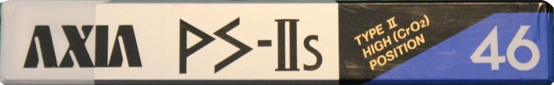 Compact Cassette AXIA PS-IIs 46 "PS-IIs 46 N" Type II Chrome 1988 Japan