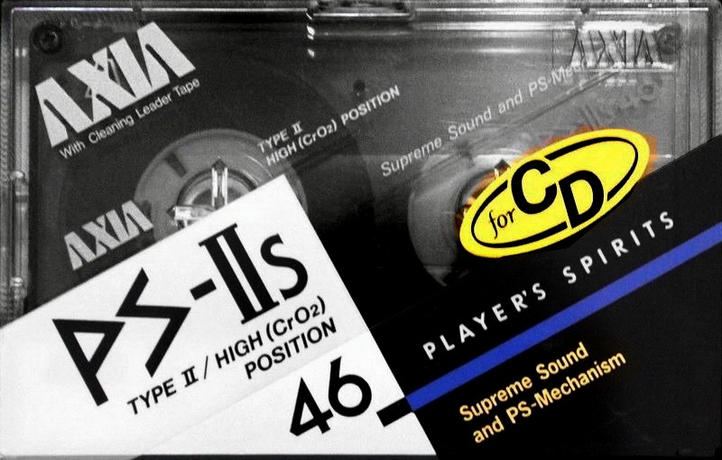 Compact Cassette AXIA PS-IIs 46 "PS-IIs 46 N" Type II Chrome 1988 Japan