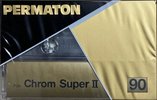 Compact Cassette Permaton Chrom Super II 90 Type II Chrome 1987 Europe