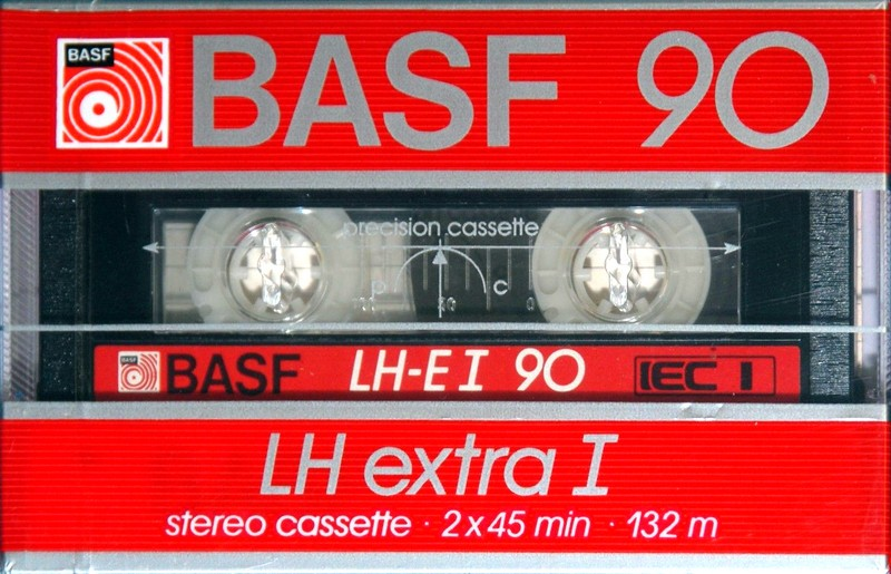 Compact Cassette BASF LH Extra I 90 "LH-E I" Type I Normal 1985 Europe