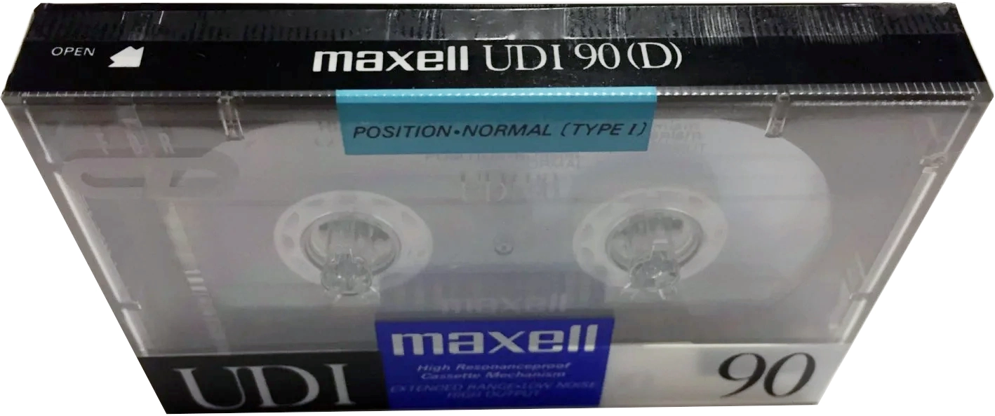 Compact Cassette Maxell UDI / UD1 90 Type I Normal 1989 Japan